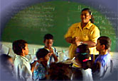 students and teacher
